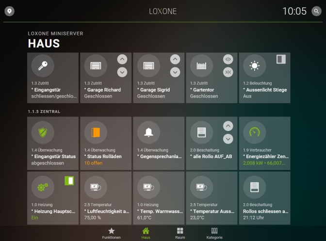 haus loxone ansicht 